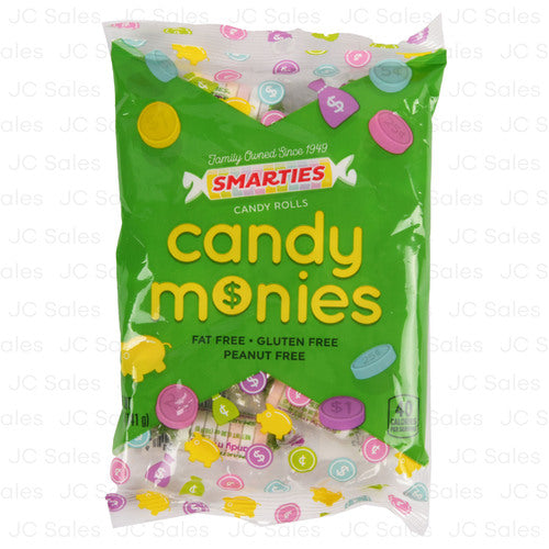 smarties candy money rolls fat free 5 oz -- 8 per case