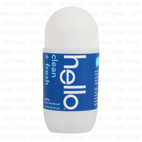 hello clean fresh roll-on deodorant 1.69 oz -- 12 per case