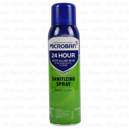 microban 24h sanitizing spray fresh scent 15 oz -- 6 per case