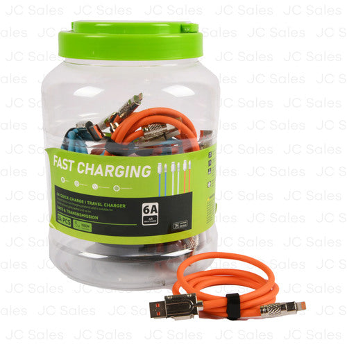 6a quick travel charger asst color 100 cm n jar -- 24 per box