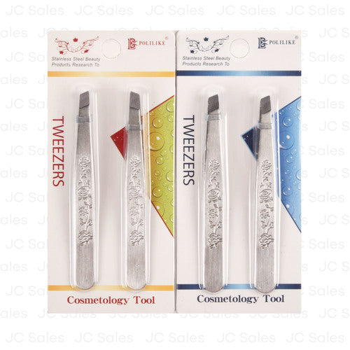stainless steel tweezers 2 pc -- 12 per box