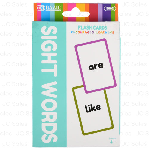 flash cards sight words 36 ct -- 24 per box