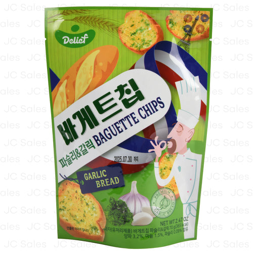 delief baguette chips garlic bread flav 70 gr -- 24 per case