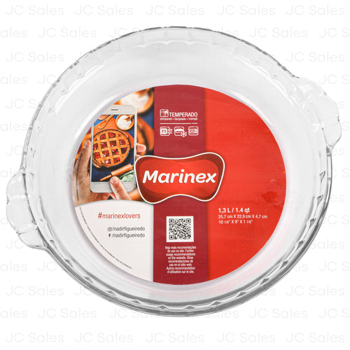 marinex tempered glass pie dish 1.4 qt -- 12 per case
