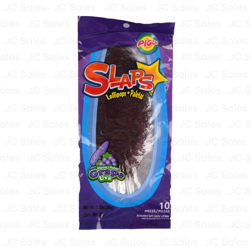 pigui slaps lollipops grape 10 ct -- 40 per case