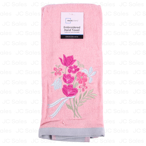 mainstays hand towel flowers -- 4 per box