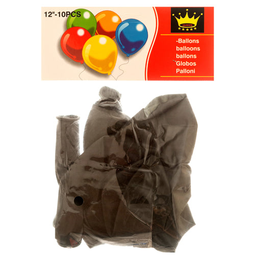 balloon 12 10ct black jj2661 -- 12 per box