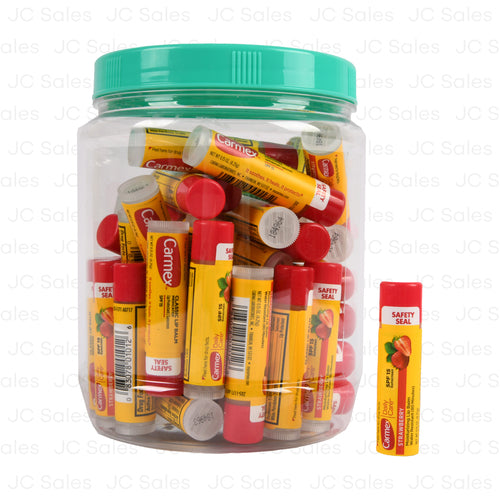 carmex lip balm strawberry w spf 15 0.15 oz -- 48 per box