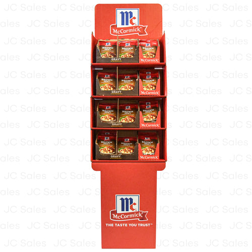 mccormick brown gravy mix 0.87oz w floor display -- 144 per case