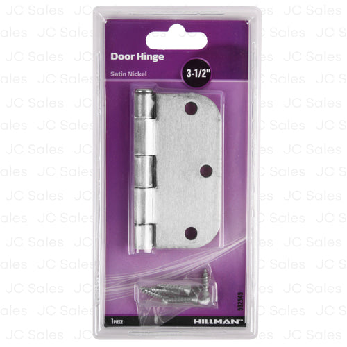 hillman door hinge satin nickel 3 1 2 -- 30 per case