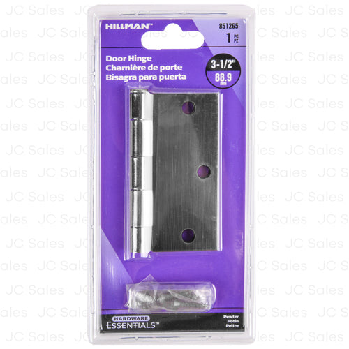 hillman door hinge set pewter 3 1 2 -- 30 per case