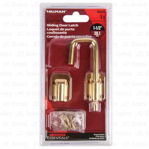 hillman sliding door latch brass finish 1 1 2 -- 30 per case