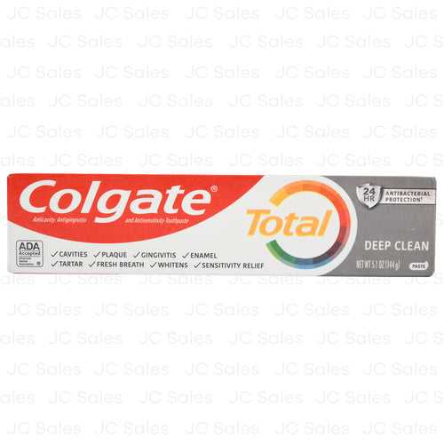 colgate total toothpaste deep clean paste 5.1 oz -- 24 per case