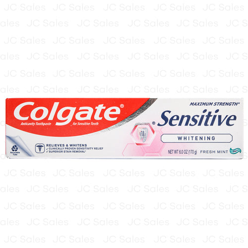 colgate sensitive toothpaste whitening gel 6 oz -- 24 per case