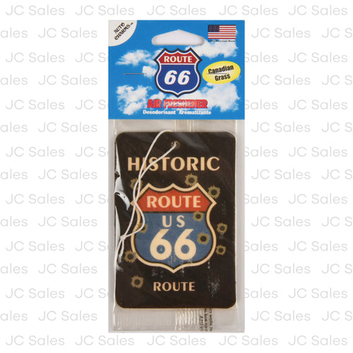 route 66 car air freshener fresh scent -- 12 per box