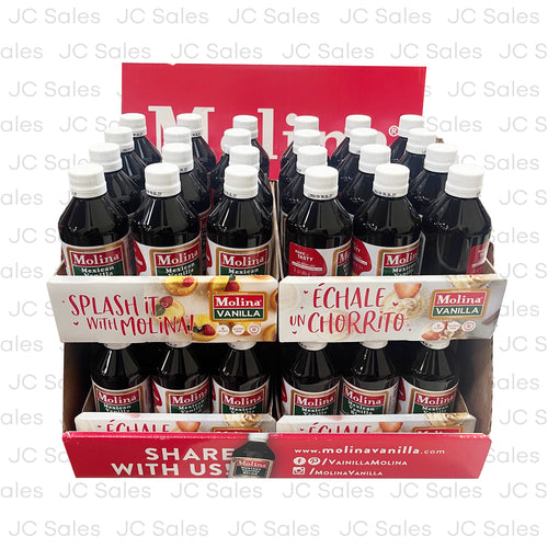 molina vanilla extract 8.3oz w display -- 72 per case