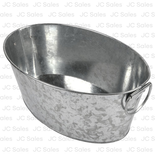 oval tin bucket w handle 13.6 -- 12 per case