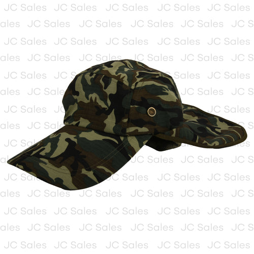 summer hat w neck flap camo -- 12 per box