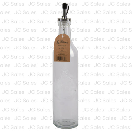 oil vinegar glass bottle clear 18 oz -- 12 per case