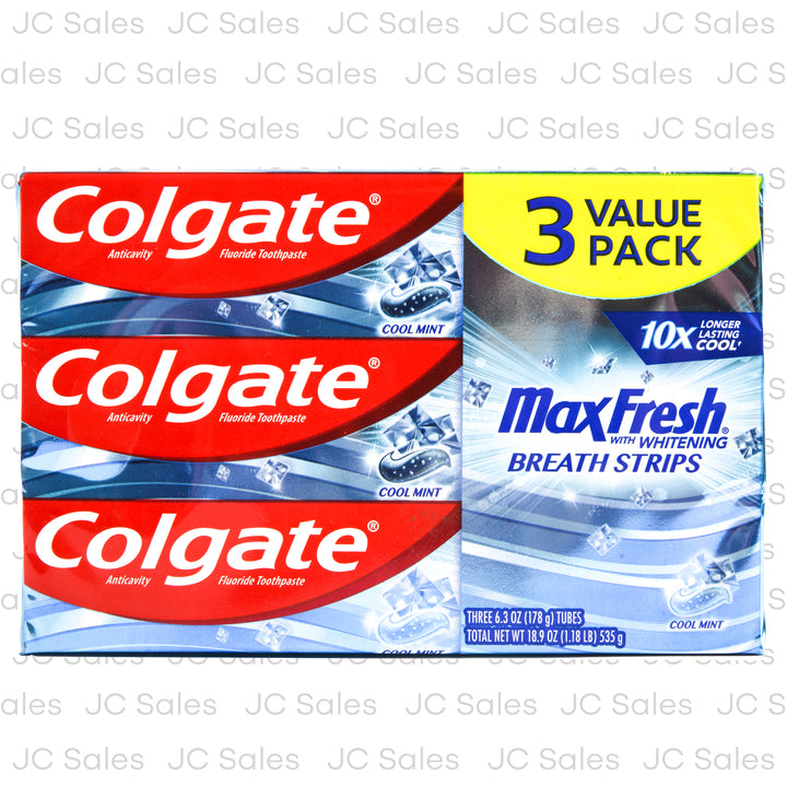 colgate max fresh cool mint 3 pk x 6.3 oz -- 6 per case