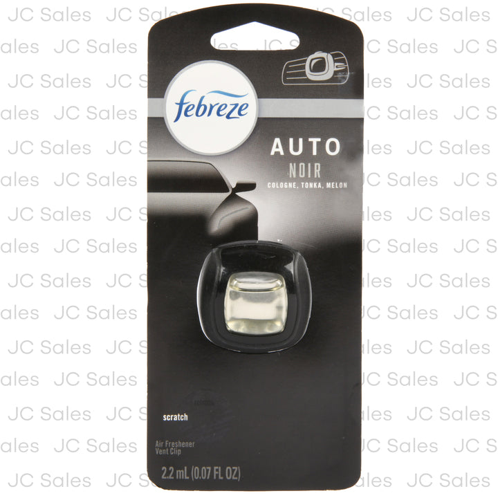 febreze auto freshener vent clip noir 1 ct -- 8 per case