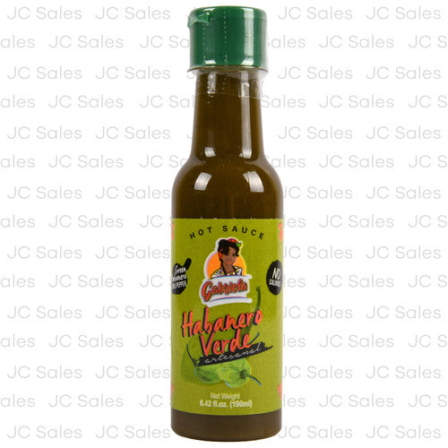 gabriela hot sauce habanera verde 6.42 oz -- 12 per case