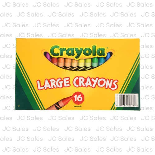 crayola large crayons 16 ct -- 12 per box