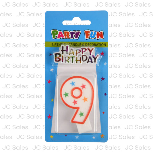 candle birthday decoration number-9 -- 24 per case
