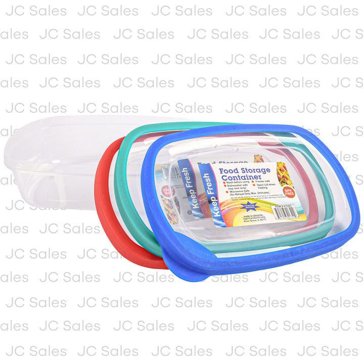 plas food container w rubber edge lid 61 oz -- 48 per case