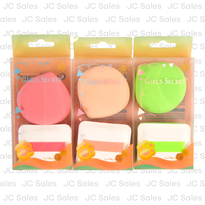 air cushion puff makeup sponge asst 2 pc -- 12 per box