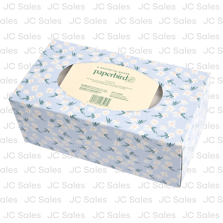 paperbird facial tissue white unscentc 2-ply 160 sh -- 12 per case