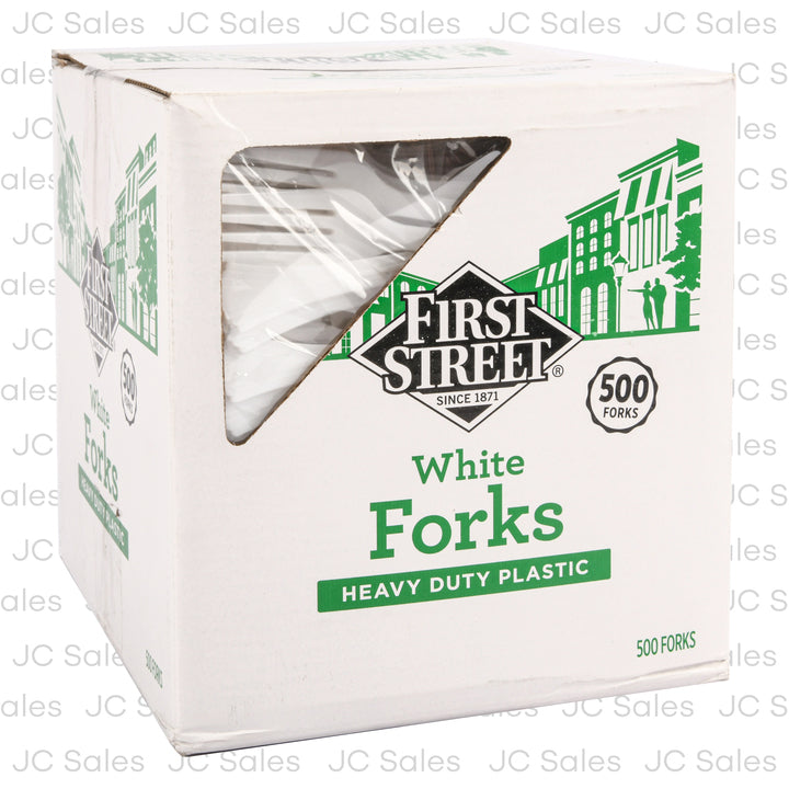 first street hd white forks 500 ct -- 3 per case