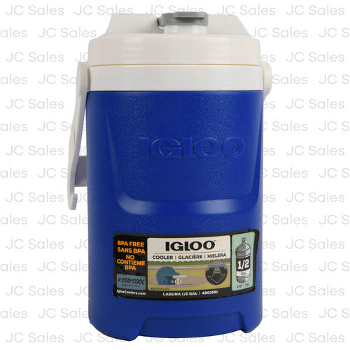 igloo laguna cooler blue white 1 2 gal -- 3 per case