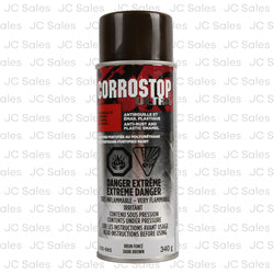 corrostop anti-rust plastic enamel dark brown 12 oz -- 6 per case