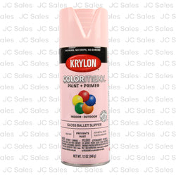 krylon paint primer in exterior gloss pink 12 oz -- 4 per case