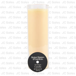 home decor jar candle unscented ivory 22.92 oz -- 3 per case