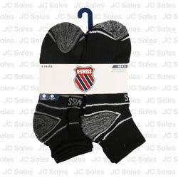 k-swiss men quarter socks black sz 10-13 6 pr -- 3 per box