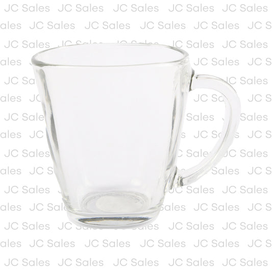 glass square mug clear 14 oz -- 12 per case
