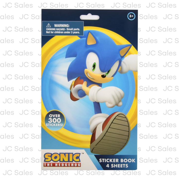 sonic sticker pad foil cover 4 sheets -- 24 per box