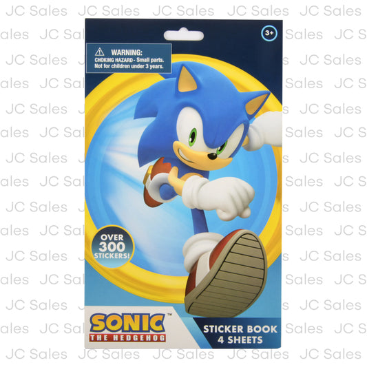 sonic sticker pad foil cover 4 sheets -- 24 per box