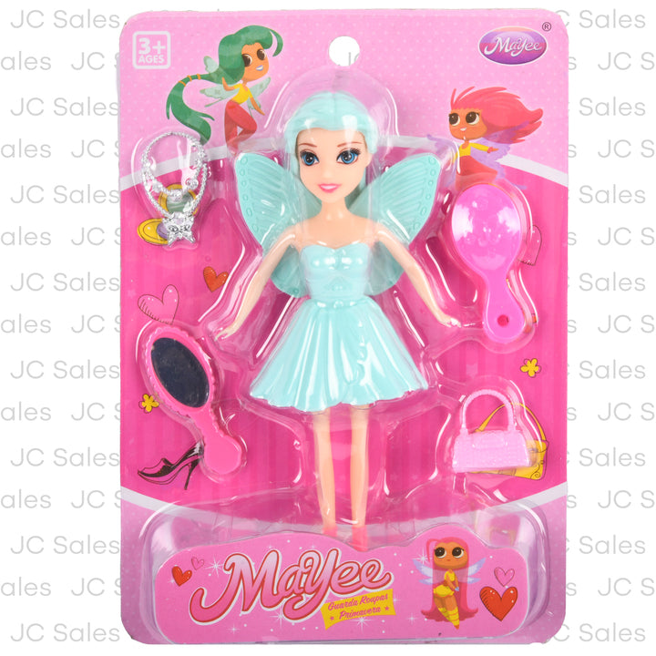 mayee fairy doll playset in blister card 7 pc -- 24 per box