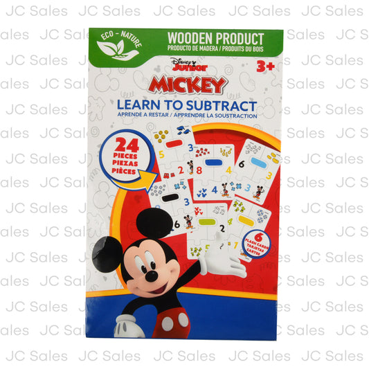 mickey flash cards learn to subtract 24 pc -- 48 per case