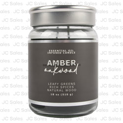 jar candle amber oakwood 18 oz -- 4 per case