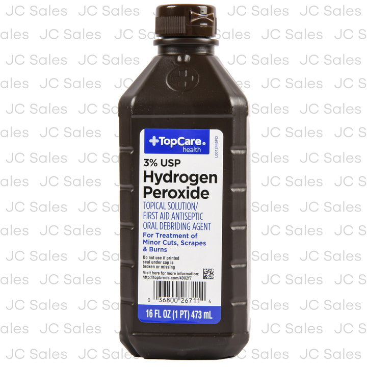 topcare hydrogen peroxide 3 16 oz exp11 2 25 -- 12 per case