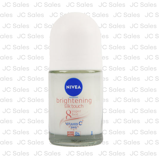 nivea roll on men brightening silk touch 25 ml -- 30 per case