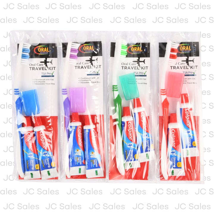 oral fusion travel kit w 2 colgate toothpaste -- 48 per case