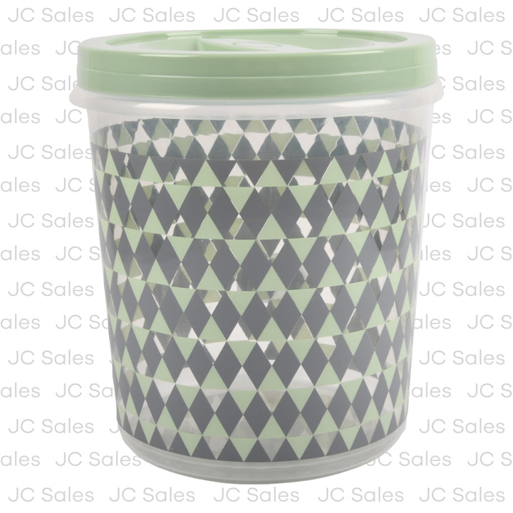 plastic round container 7l w twist lid asst clr -- 24 per case