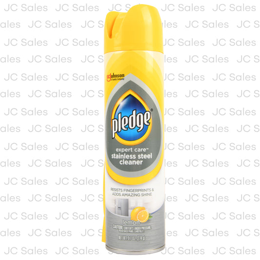 pledge stainless steel cleaner lemon 9.7 oz -- 3 per case