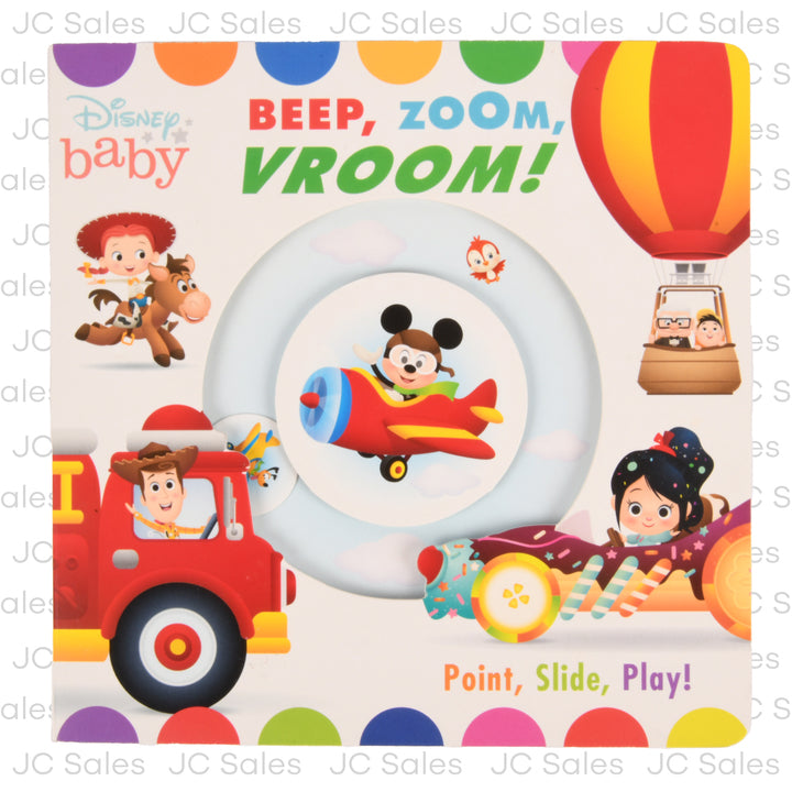 disney board book baby beep zoom vroom 10 pg -- 24 per case