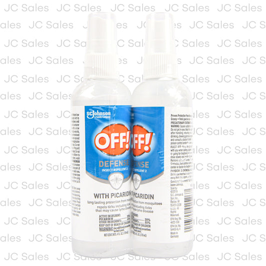 2pc set off defense insect repellent w picaridin -- 12 per case